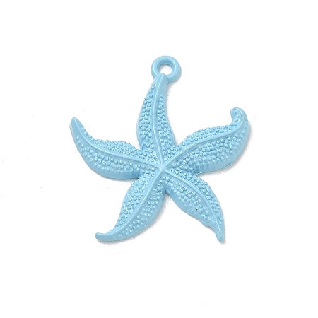 Spray Painted Alloy Pendants AL-CBA5D51-02B-1