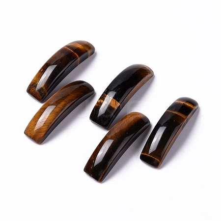 Natural Tiger Eye Connector Charms G-C015-01A-1