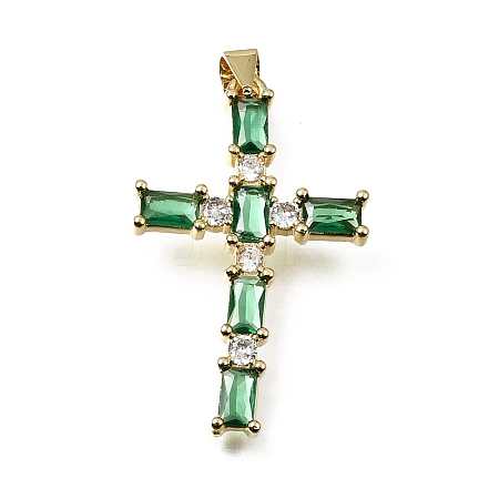 Easter Brass Pave Cubic Zirconia Pendants CU-E002-01E-G05-1
