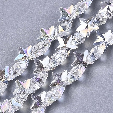 Electroplate Glass Beads Strands LS-EGLA-N002-05A-1