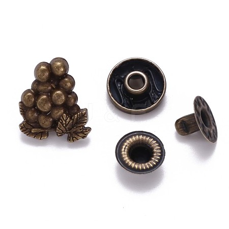 Brass Snap Buttons X-SNAP-S012-004-RS-1