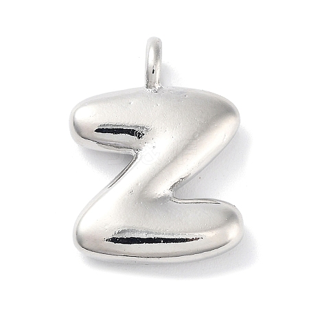 Rack Plating Brass Balloon Letter Pendants LS-KK-C050-01P-Z-1