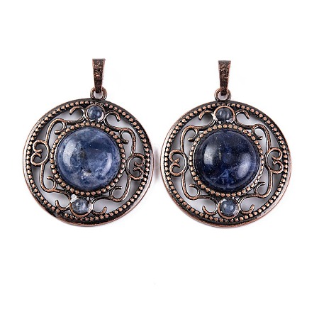 Natural Sodalite Pendants G-Q158-03-10-1