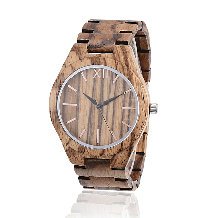 Zebrano Wood Wristwatches WACH-H036-36-1
