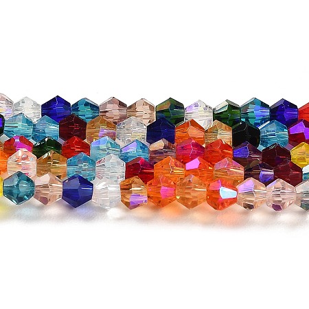 Transparent Electroplate Glass Beads Strands LS-GLAA-F029-2mm-D29-1