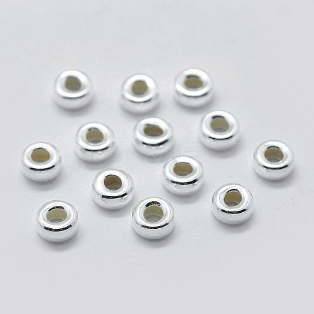 925 Sterling Silver Spacer Beads STER-K171-39S-03-1