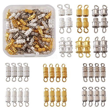 Kissitty Brass Screw Clasps KK-KS0001-10-1