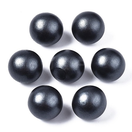 Painted Natural Wood Beads WOOD-S057-071A-1