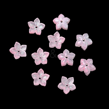 Dyed & Heated Glass Bead Caps GLAA-Z019-02A-1
