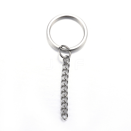 Tarnish Resistant 304 Stainless Steel Split Key Rings LS-STAS-G085-11-1