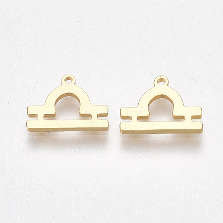 Ion Plating(IP) 304 Stainless Steel Charms X-STAS-S107-06D-1