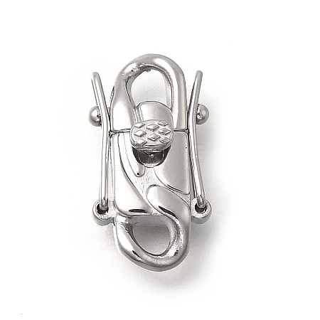 304 Stainless Steel Twister Clasps STAS-D382-05A-P-1