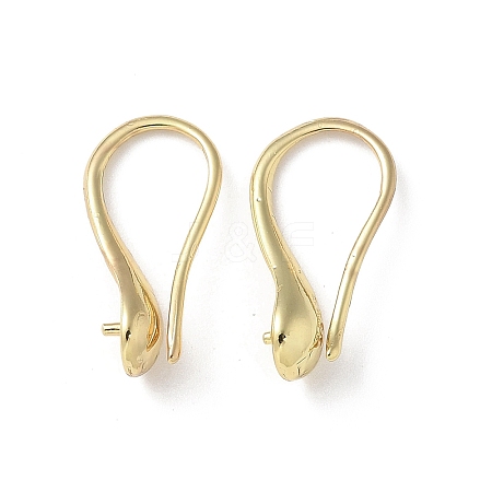 Brass Earring Hooks KK-A236-16G-1