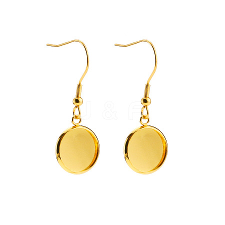 Stainless Steel Dangle Earrings EJEW-P001-A01-G-1