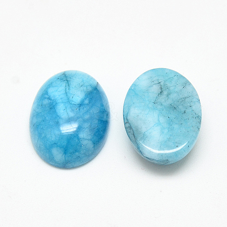 Dyed Natural White Jade Cabochons G-Q957-01G-13x18-1
