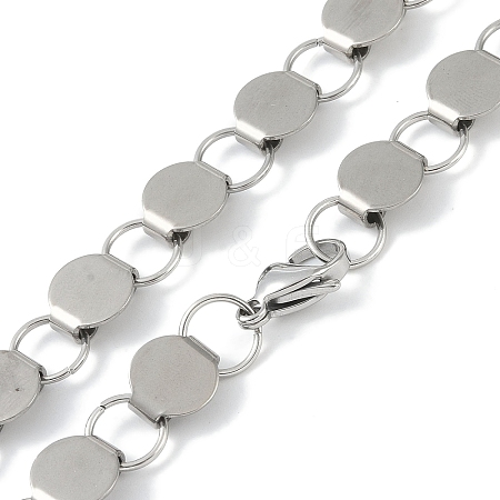 Non-Tarnish 201 Stainless Steel Chain Necklaces NJEW-I127-05P-1