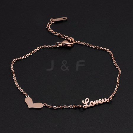 Titanium Steel Charm Anklets WGE3F25-06-1