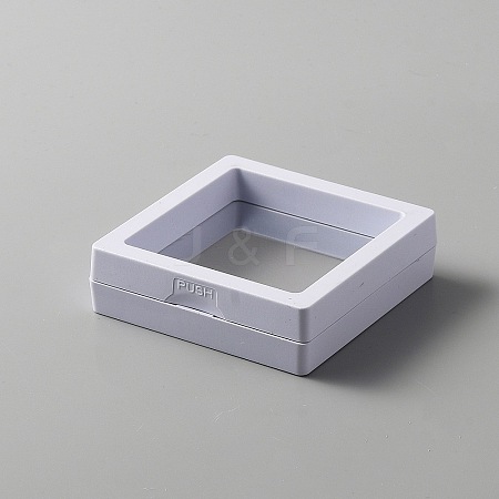 Plastic Jewelry Suspension Display Case CON-WH0088-31A-1
