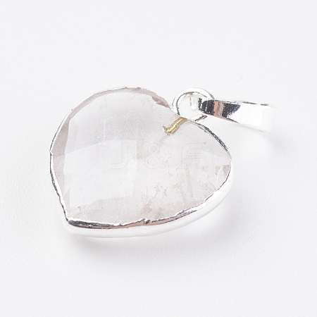 Natural Quartz Crystal Pendants G-G737-14A-S-1