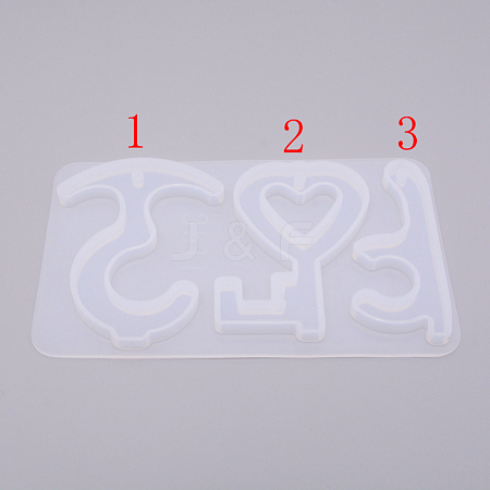 Keychain Silicone Molds DIY-WH0181-57-1