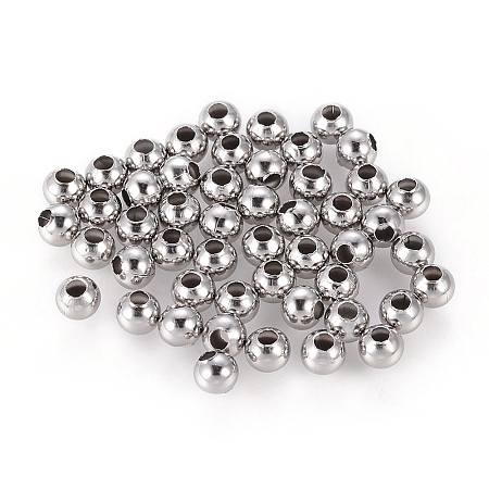 Tarnish Resistant 304 Stainless Steel Beads STAS-G230-P04-1
