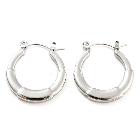 Ring 304 Stainless Steel Hoop Earrings for Women EJEW-C067-10P-1