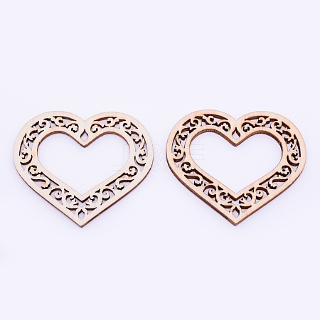 Unfinished Natural Wood Linking Rings LS-WOOD-WH0103-78-1