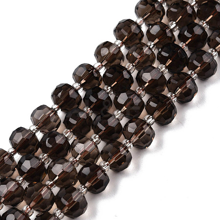 Natural Smoky Quartz Beads Strands G-N327-08Y-1