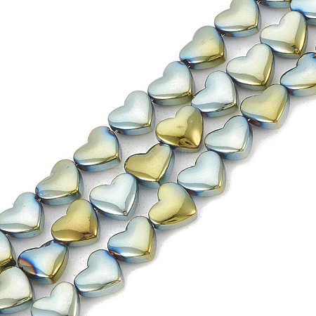 Electroplate Non-magnetic Synthetic Hematite Beads Strands G-T061-101C-1