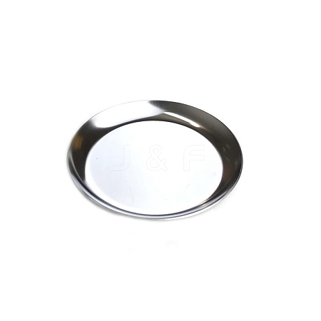 Non-Tarnish Flat Round Stainless Steel Jewelry Plates X1-PW-WG54059-06-1