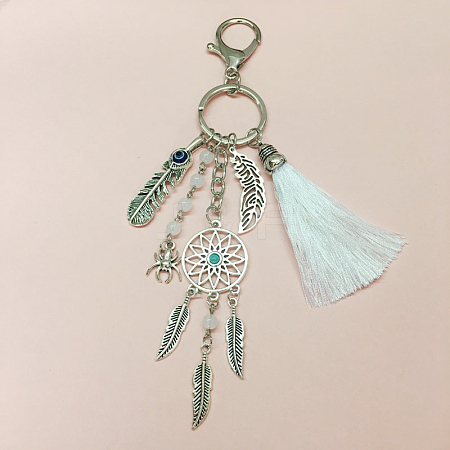 Alloy Feather Keychains PW23030911374-1