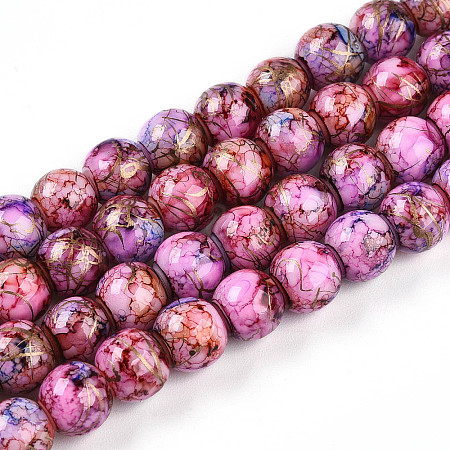 Baking Paint Glass Beads X1-DGLA-N003-8mm-B03-1