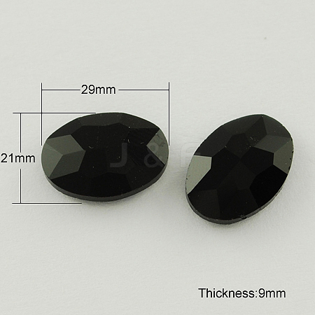 Glass Pointed Back Rhinestone RGLA-Q011-29x21mm-25-1