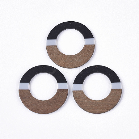 Resin & Walnut Wood Pendants RESI-S358-96D-1