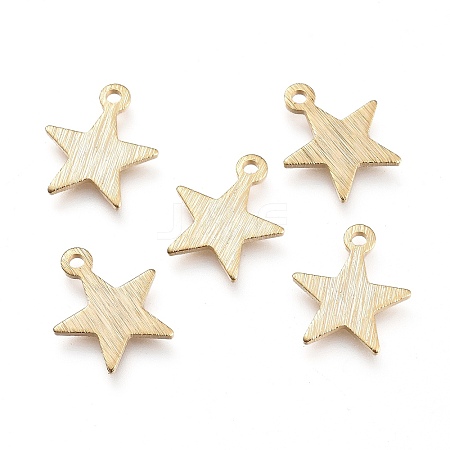 Brass Charms X-KK-G397-04G-1