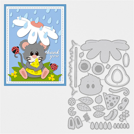 Carbon Steel Cutting Dies Stencils DIY-WH0309-051-1