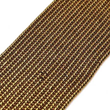 Electroplate Glass Beads Strands GL-CBAA615-01F-1