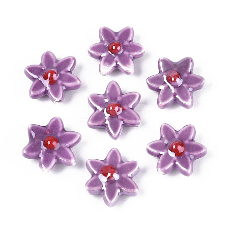 Handmade Porcelain Beads PORC-N008-10E-01-1