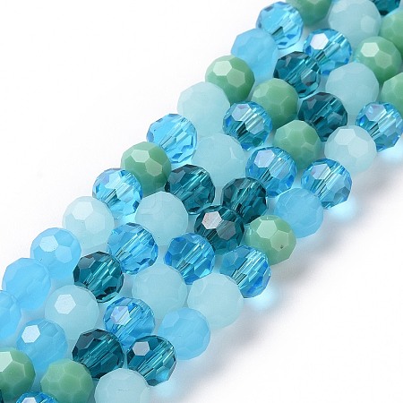 Glass Beads Strands GLAA-E036-09G-1