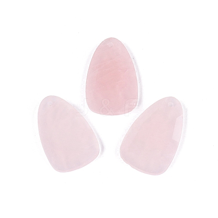 Natural Rose Quartz Pendants G-Q601-38H-1