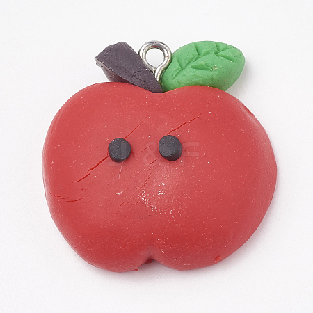 Handmade Polymer Clay Pendants LS-CLAY-T012-05-1
