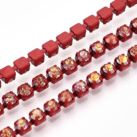 Iron Rhinestone Cup Chains CH-T006-05A-07-1