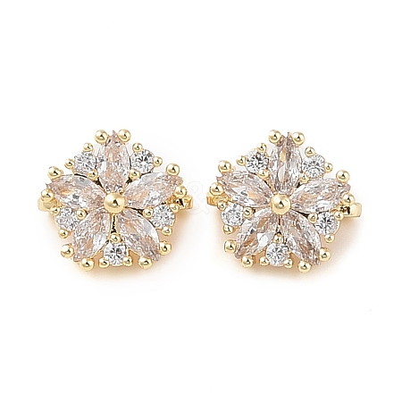 Brass Pave Cubic Zirconia Spacer Bars LS-KK-B090-03A-01G-1