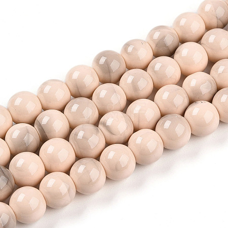 Baking Paint Glass Beads X1-DGLA-N013-10mm-06-1