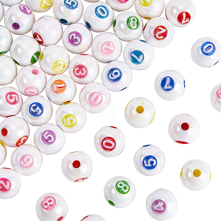 60Pcs Acrylic Beads Imitation Shell OACR-SP0001-21-1
