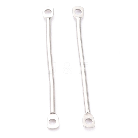 Non-Tarnish 201 Stainless Steel Links Connectors X-STAS-B011-01A-P-1