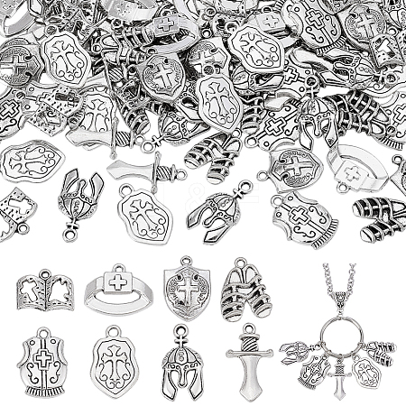 Tibetan Styles Alloy Pendants FIND-PH0027-26-1