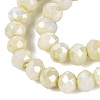 Anti-Tarnish Dyed Rondelle Glass Beads Strands EGLA-T021-3mm-17-09-3