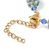 Electroplate Glass Beaded Stretch Bracelets for Women BJEW-JB11213-02-4
