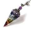 Natural Gemstone Dowsing Pendulum Big Pendants G-H285-02P-01-3